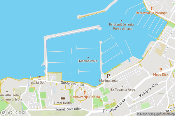 static Mapbox map