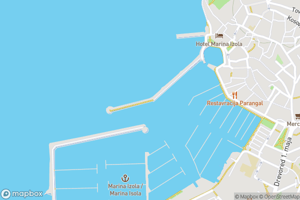 static Mapbox map