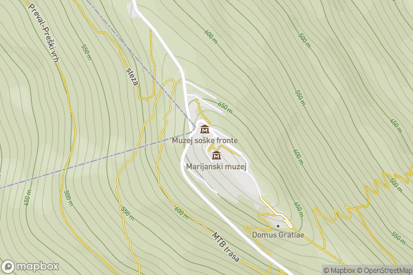 static Mapbox map