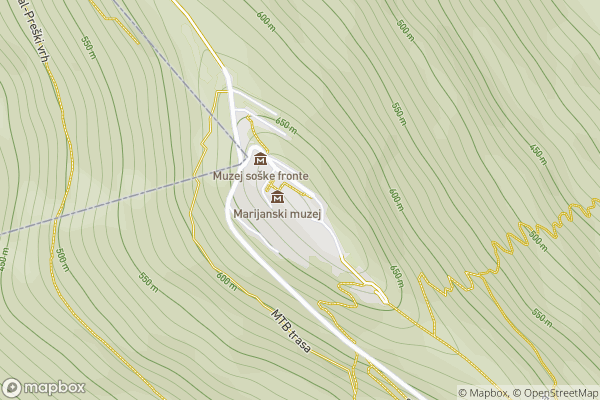 static Mapbox map
