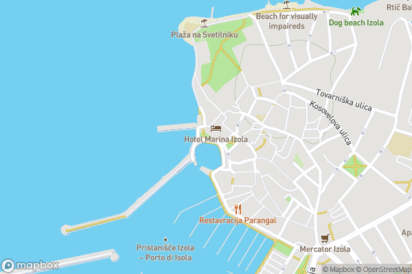 static Mapbox map