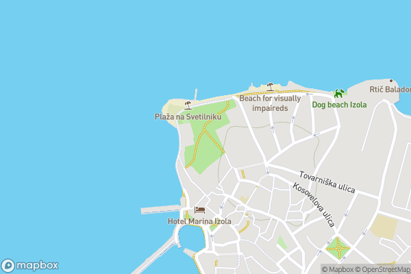 static Mapbox map