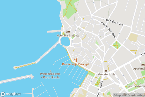 static Mapbox map