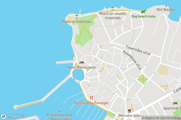 static Mapbox map