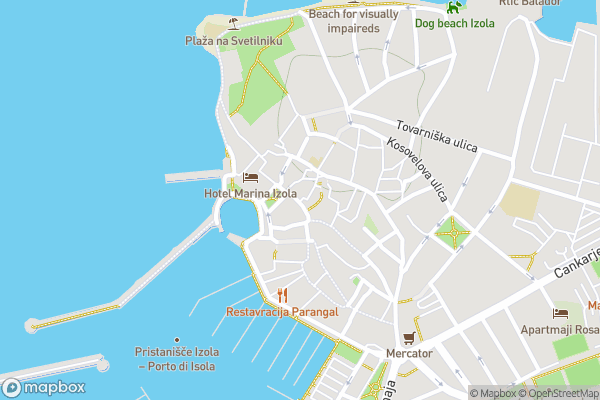static Mapbox map
