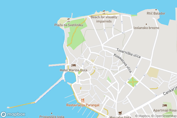 static Mapbox map