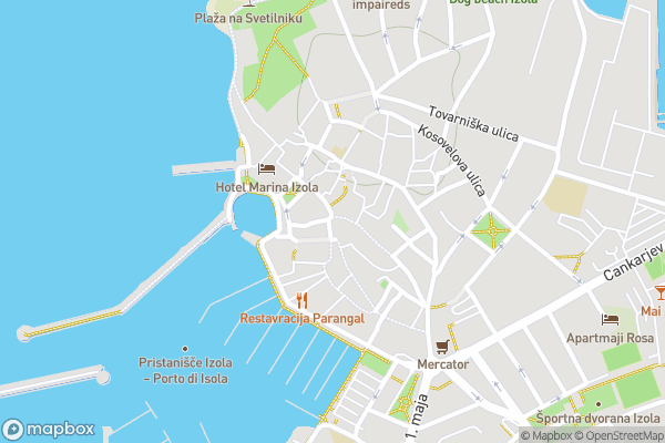 static Mapbox map