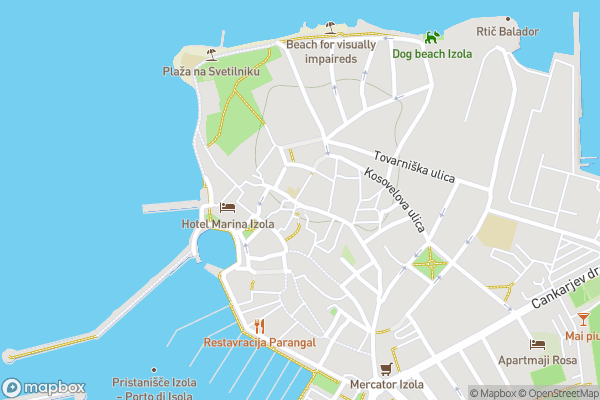 static Mapbox map