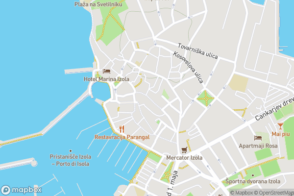 static Mapbox map
