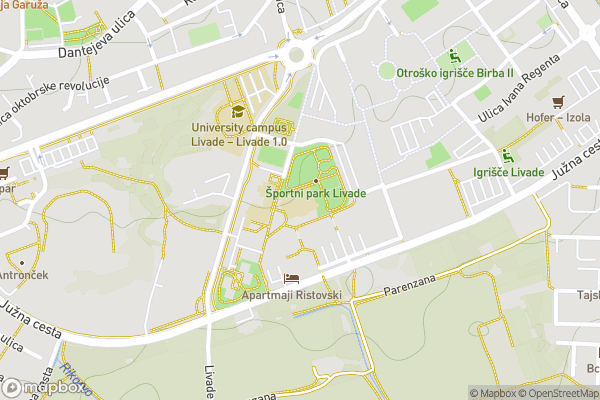 static Mapbox map
