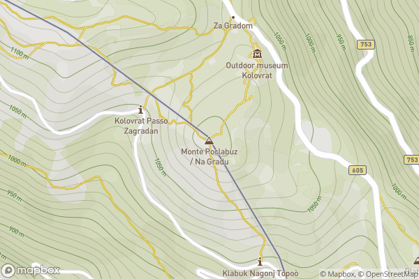 static Mapbox map