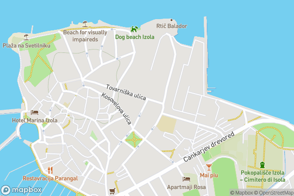 static Mapbox map