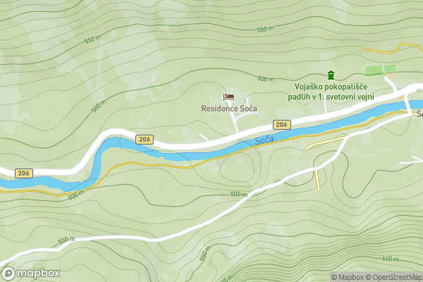static Mapbox map
