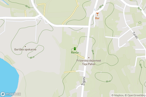 static Mapbox map