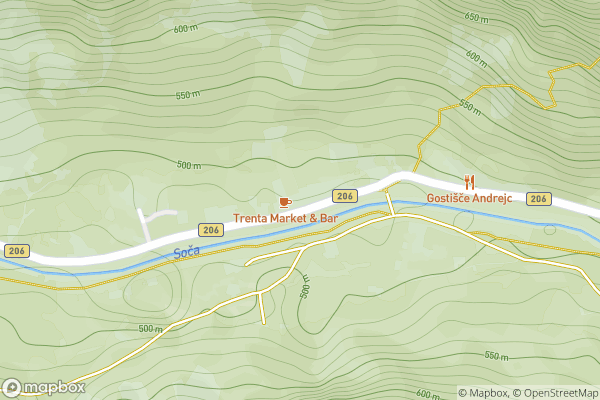 static Mapbox map