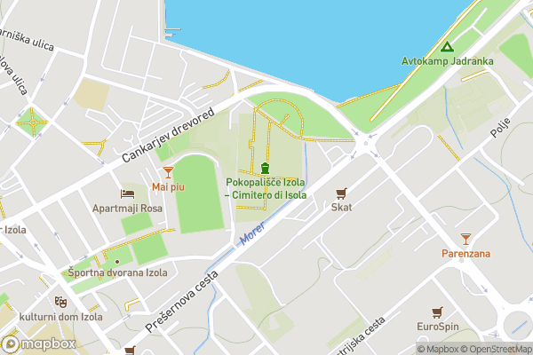 static Mapbox map