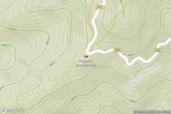 static Mapbox map