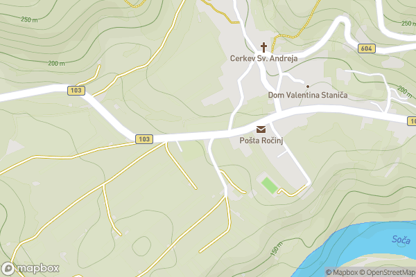 static Mapbox map