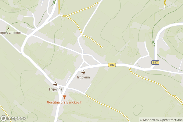 static Mapbox map