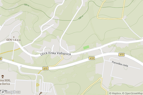 static Mapbox map