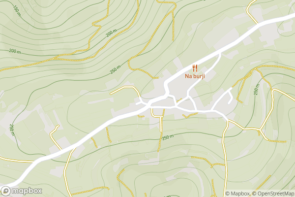 static Mapbox map
