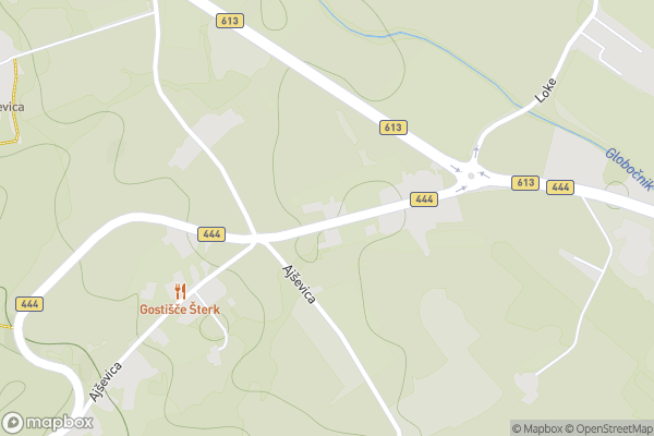 static Mapbox map