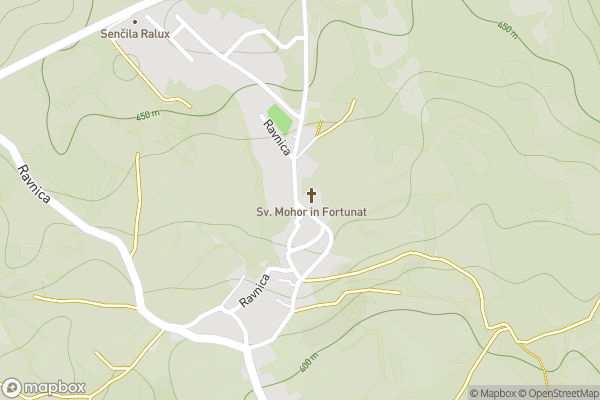 static Mapbox map