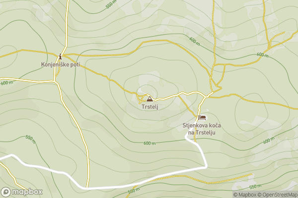 static Mapbox map