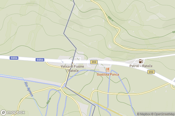 static Mapbox map