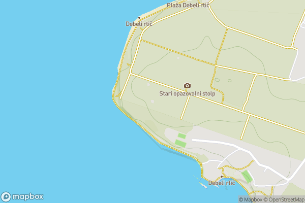 static Mapbox map