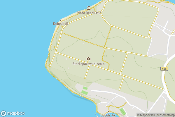 static Mapbox map