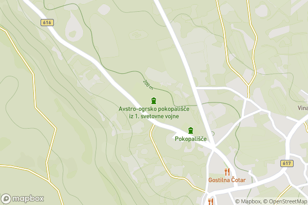 static Mapbox map