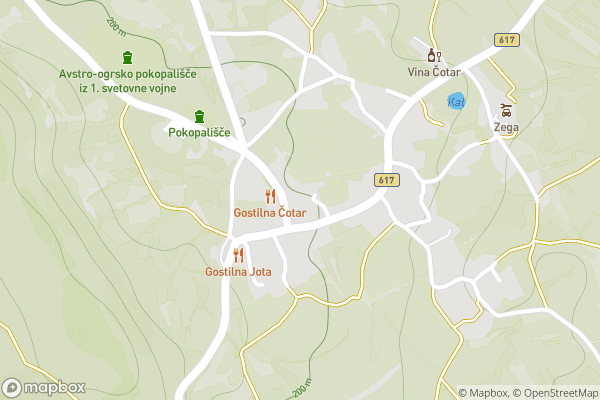 static Mapbox map