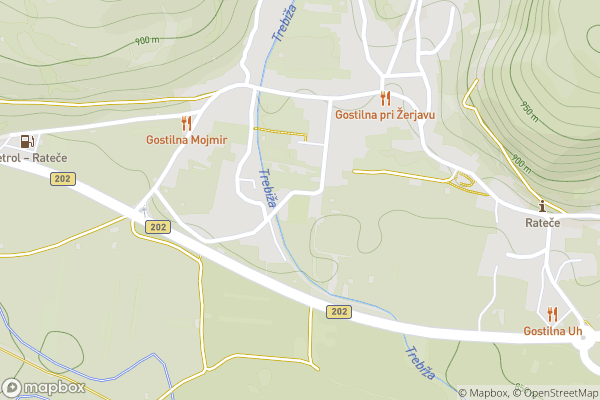 static Mapbox map