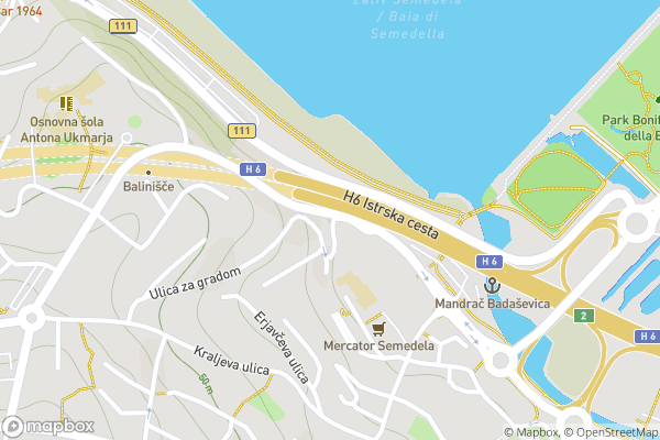 static Mapbox map