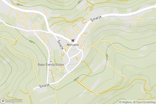 static Mapbox map
