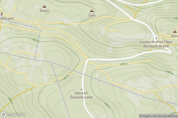 static Mapbox map