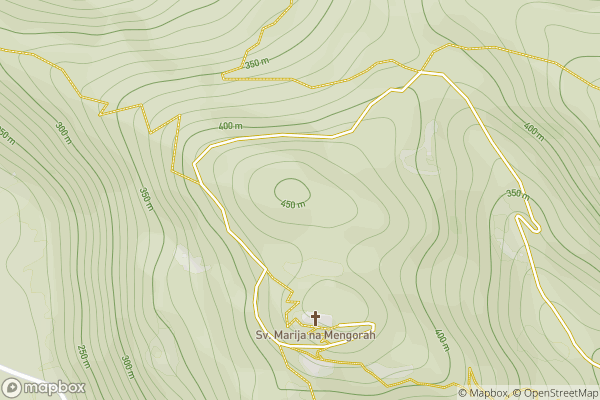 static Mapbox map