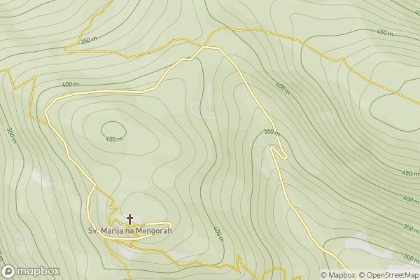 static Mapbox map