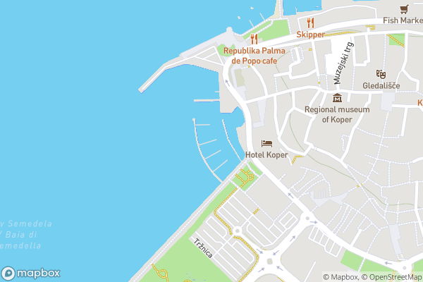 static Mapbox map