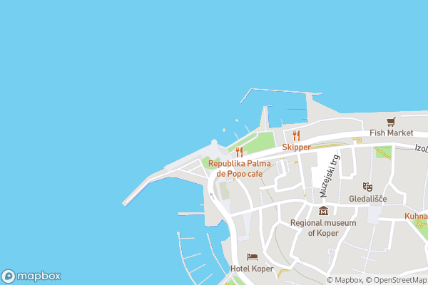 static Mapbox map