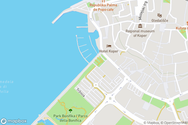static Mapbox map