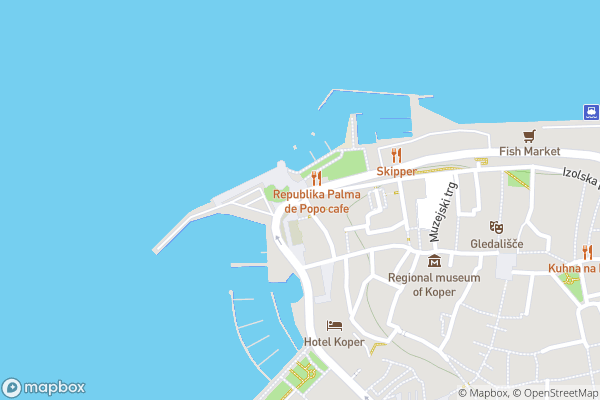 static Mapbox map