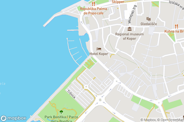 static Mapbox map