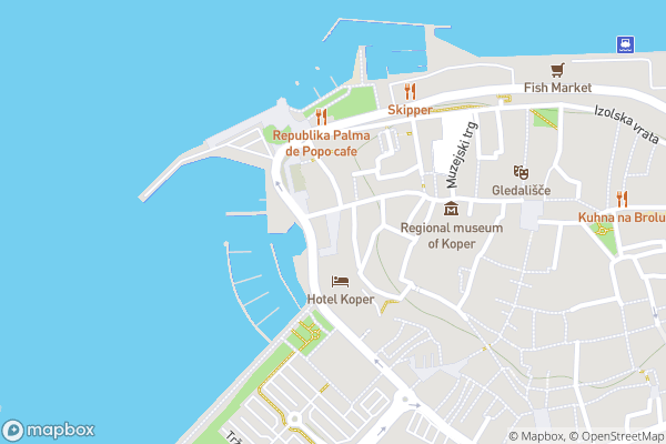 static Mapbox map