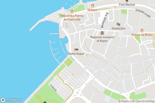 static Mapbox map