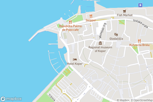 static Mapbox map