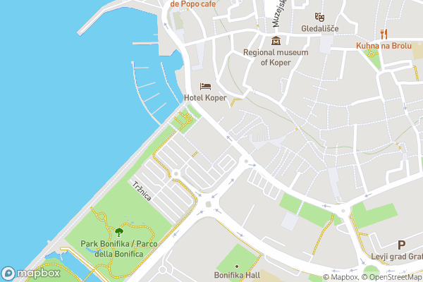 static Mapbox map