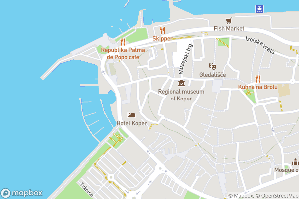 static Mapbox map