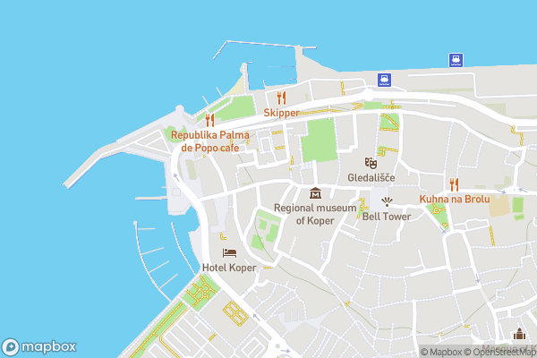 static Mapbox map